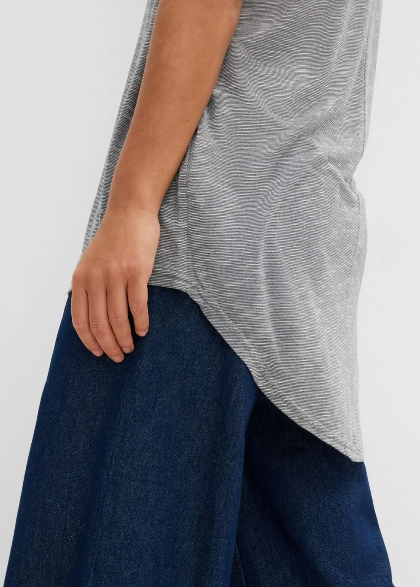 Mujer bonprix bonprix Camiseta larga de mezcla de viscosa