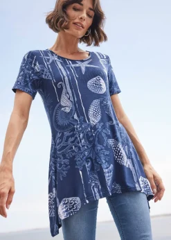 Mujer bonprix bonprix Camiseta larga de suave mezcla de viscosa