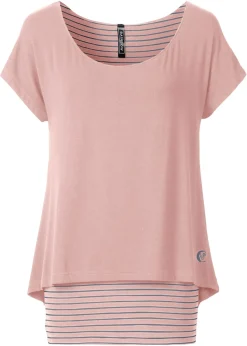 Mujer bonprix bonprix Camiseta larga de suave mezcla de viscosa