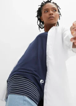 Mujer bonprix bonprix Camiseta larga de suave mezcla de viscosa