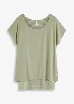 Mujer bonprix bonprix Camiseta larga de suave mezcla de viscosa