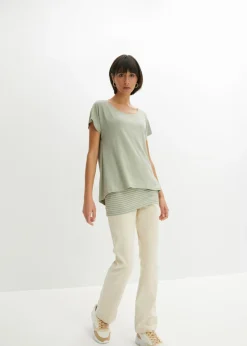 Mujer bonprix bonprix Camiseta larga de suave mezcla de viscosa