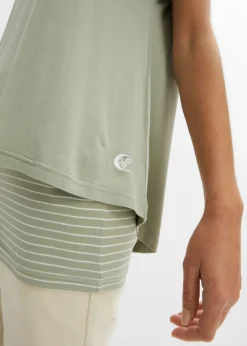 Mujer bonprix bonprix Camiseta larga de suave mezcla de viscosa