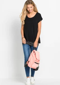 Mujer bonprix bonprix Camiseta larga de suave mezcla de viscosa