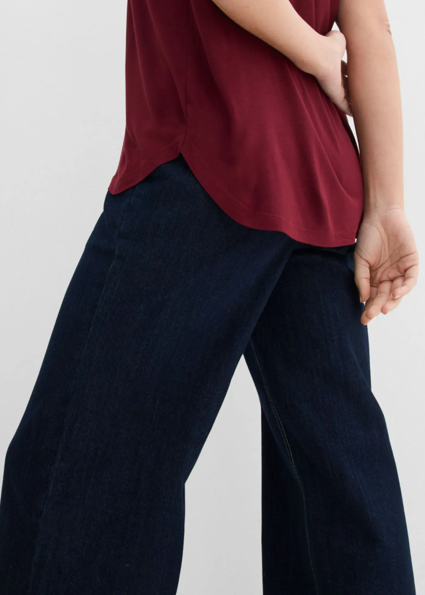 bonprix bonprix Básicos|Camisetas>Camiseta larga de viscosa suave rojo avellana