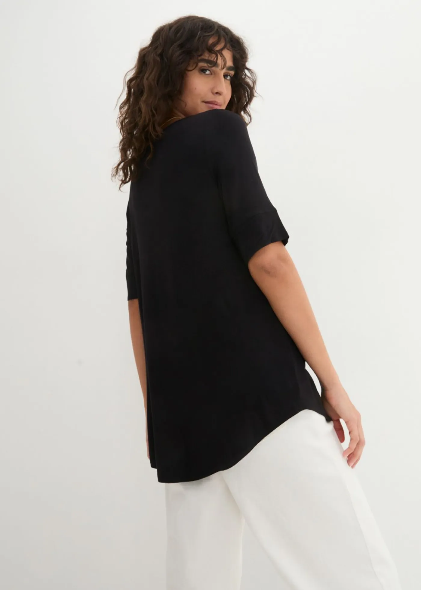 Mujer bonprix bonprix Camiseta larga de viscosa suave