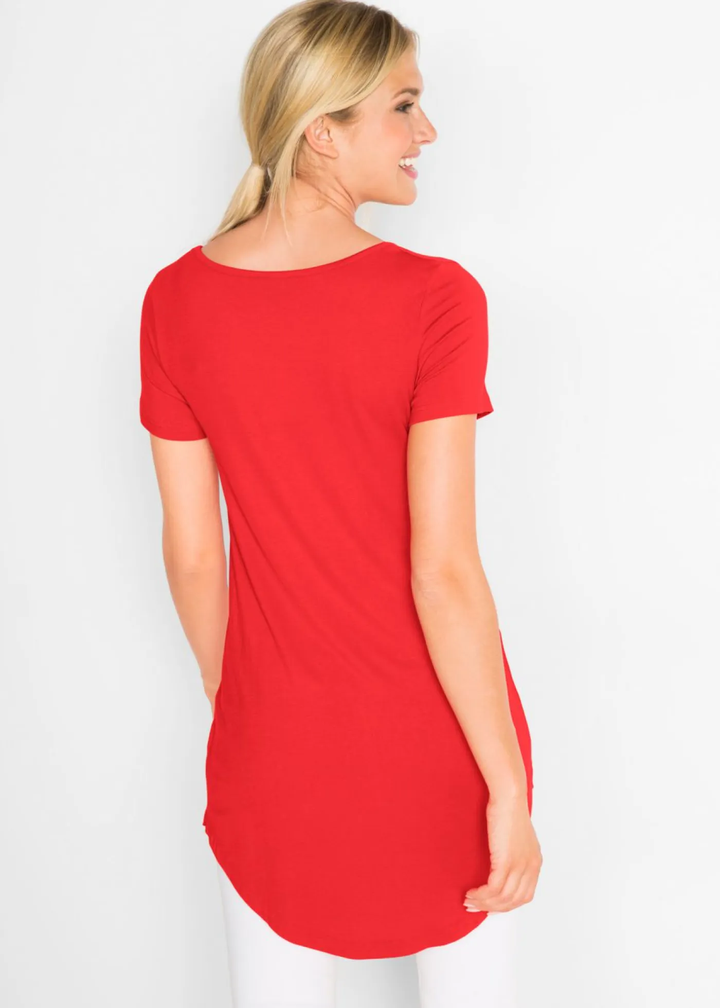 bonprix bonprix Básicos|Camisetas>Camiseta larga de viscosa suave fresa