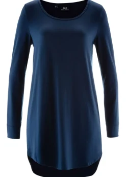 Mujer bonprix bonprix Camiseta larga de viscosa con manga larga