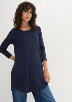 Mujer bonprix bonprix Camiseta larga de viscosa con manga larga