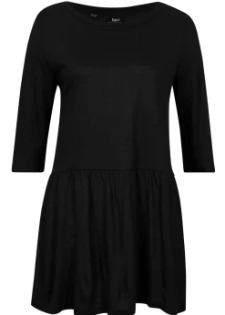 Mujer bonprix bonprix Camiseta larga de viscosa con volante