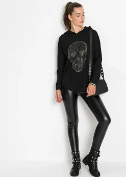 Mujer bonprix bonprix Camiseta larga oversize con capucha