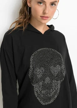 Mujer bonprix bonprix Camiseta larga oversize con capucha