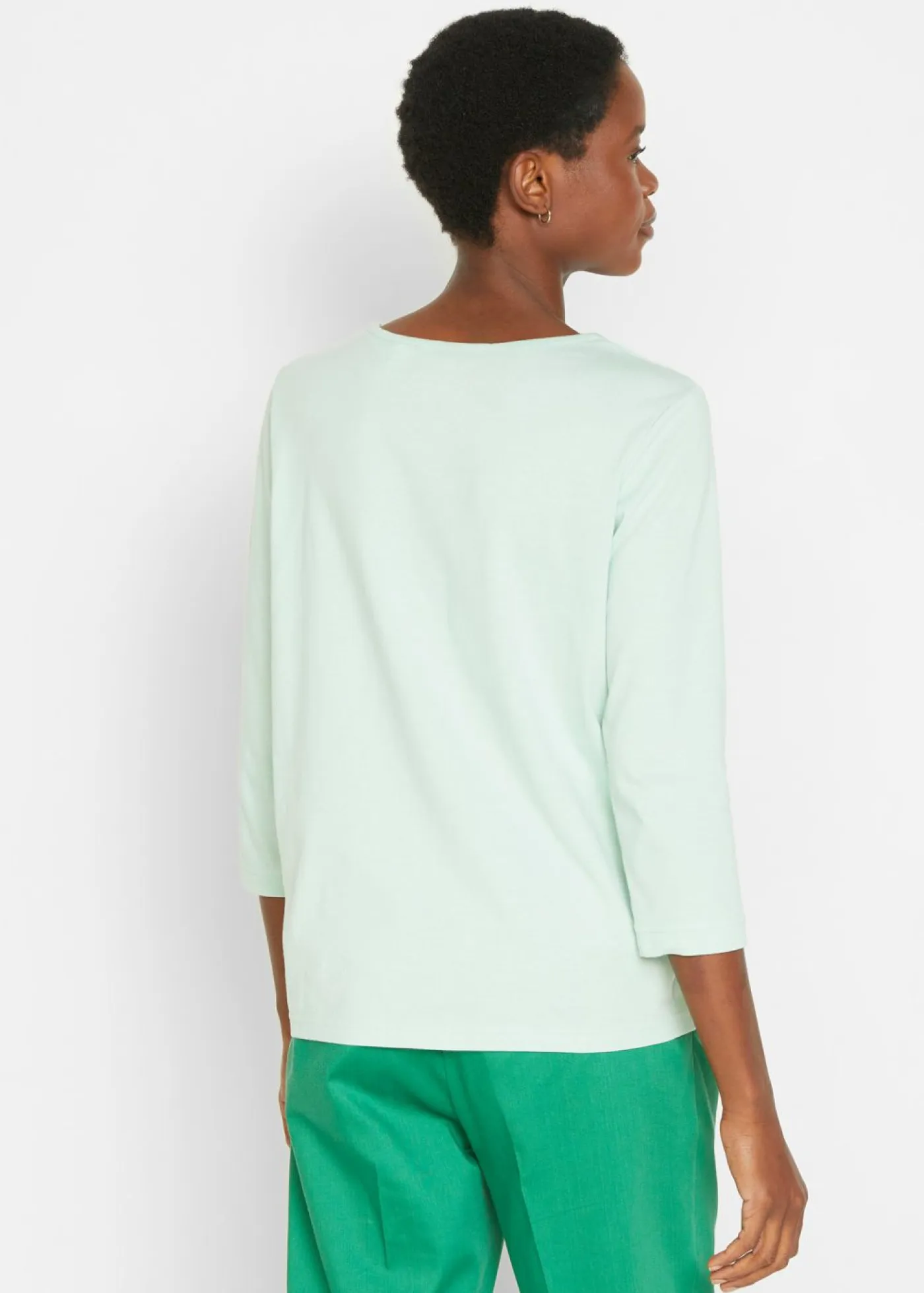 bonprix bonprix Básicos|Camisetas>Camiseta larga (5 unidades) rosa cristal+menta cristal+celeste mate+lila ahumado+blanco