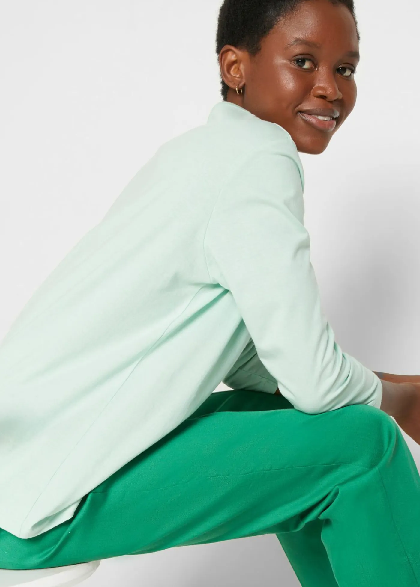 bonprix bonprix Básicos|Camisetas>Camiseta larga (5 unidades) rosa cristal+menta cristal+celeste mate+lila ahumado+blanco