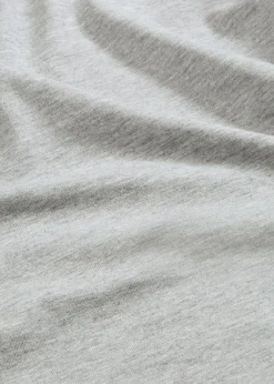 bonprix bonprix Básicos|Camisetas>Camiseta larga (2 unidades) Negro-gris claro jaspeado