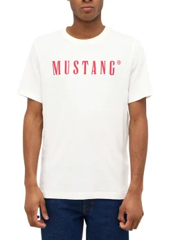 bonprix Mustang Jeans Camisetas Y Polos>Camiseta Mustang Austin de algodón puro Blanco