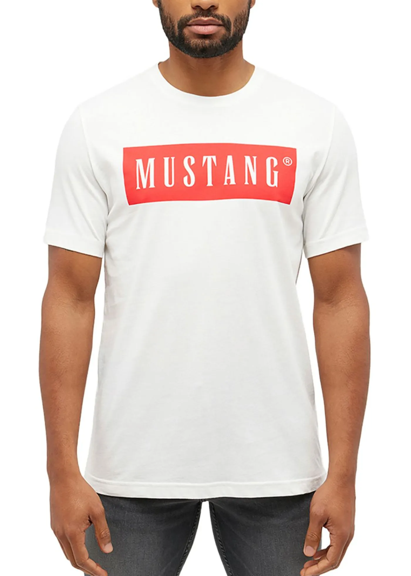Hombre bonprix Mustang Jeans Camiseta Mustang Austin de algodón puro