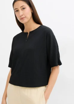 bonprix bonprix Camisetas>Camiseta oversize Negro
