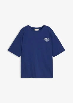 Niños bonprix bonprix Camiseta oversize con estampado en la espalda, de algodón orgánico puro