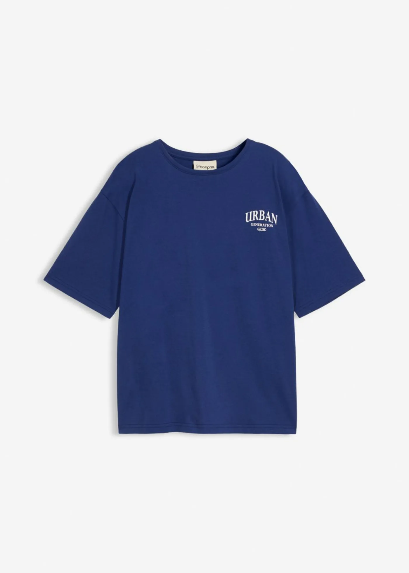 Niños bonprix bonprix Camiseta oversize con estampado en la espalda, de algodón orgánico puro