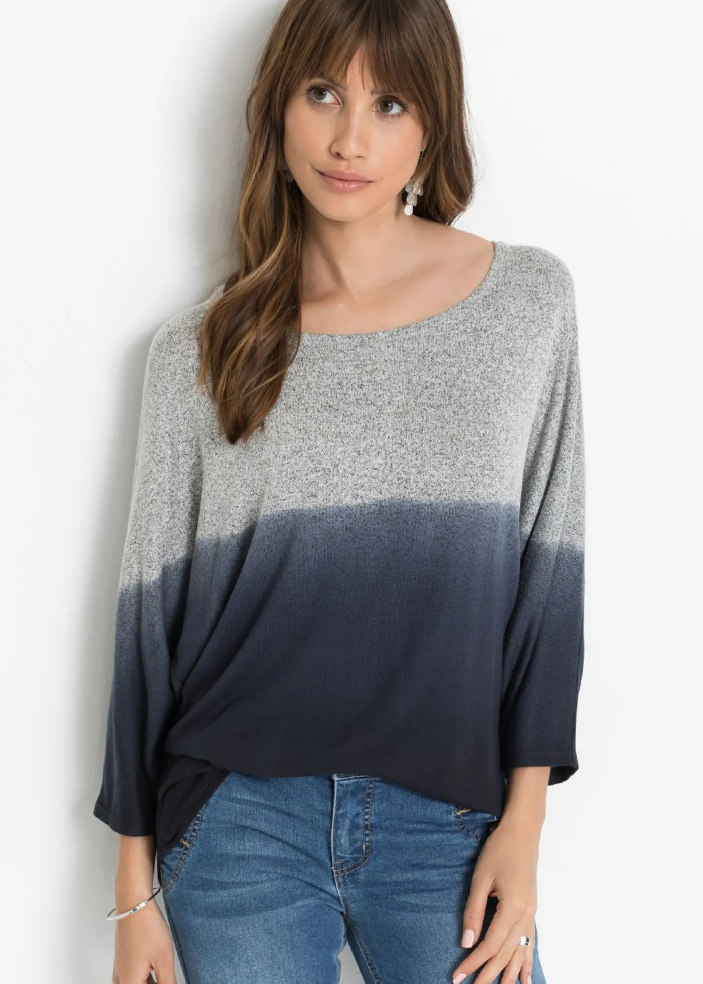 Mujer bonprix bonprix Camiseta oversize con transición de colores