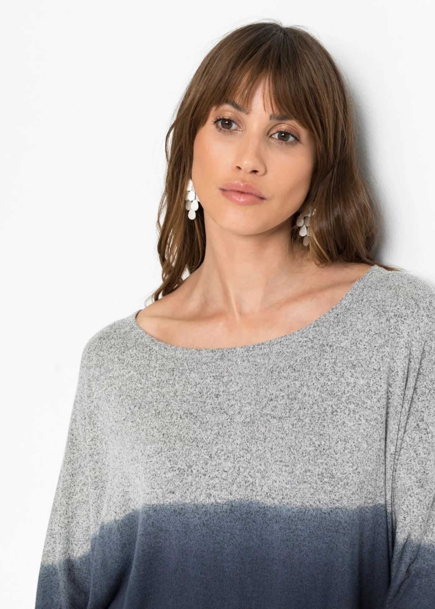 Mujer bonprix bonprix Camiseta oversize con transición de colores