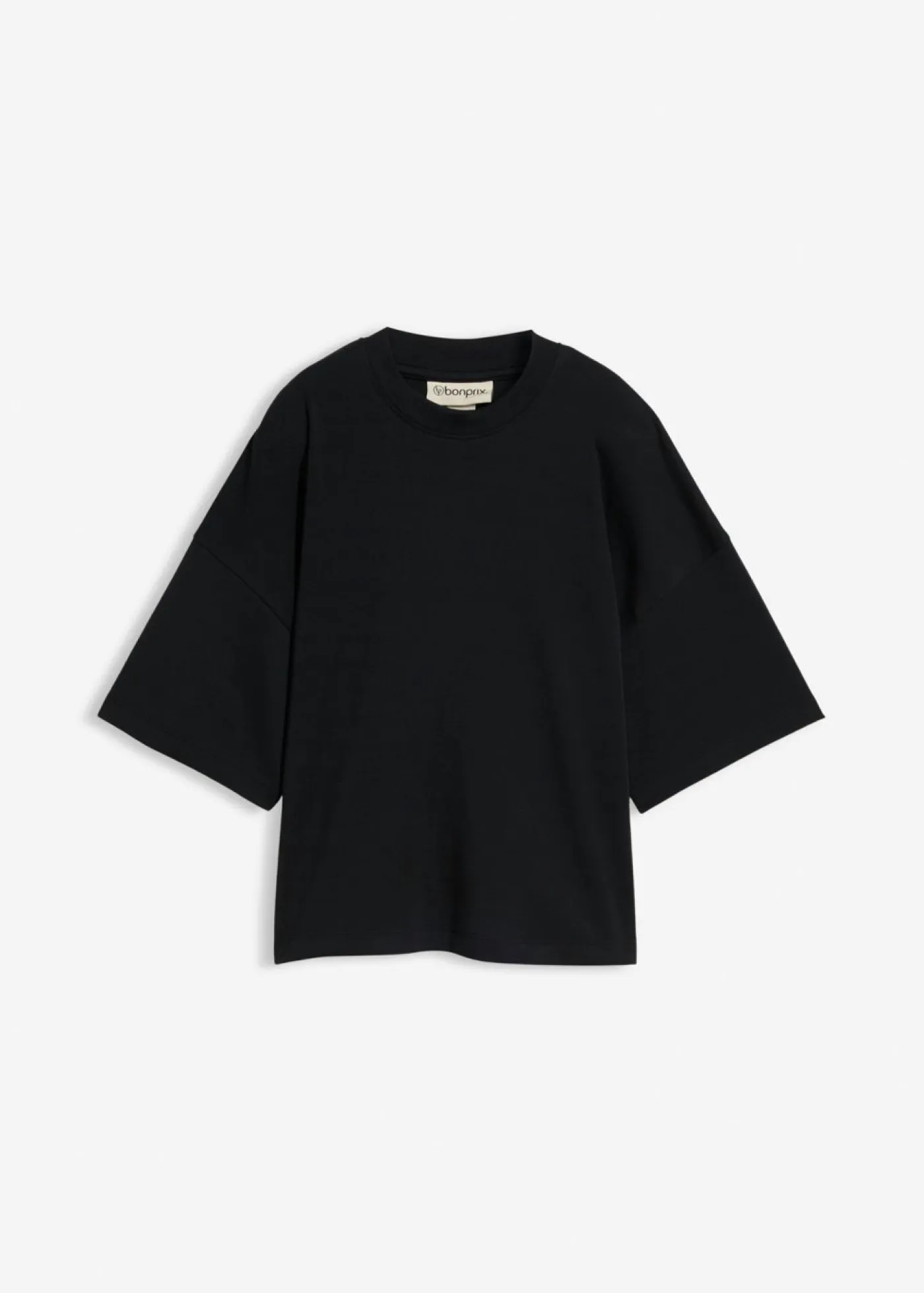 Mujer bonprix bonprix Camiseta oversize, corta, de algodón orgánico puro y pesado