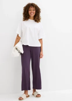 Mujer bonprix bonprix Camiseta oversize, corta, de algodón orgánico puro y pesado