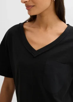 Mujer bonprix bonprix Camiseta oversize de algodón puro