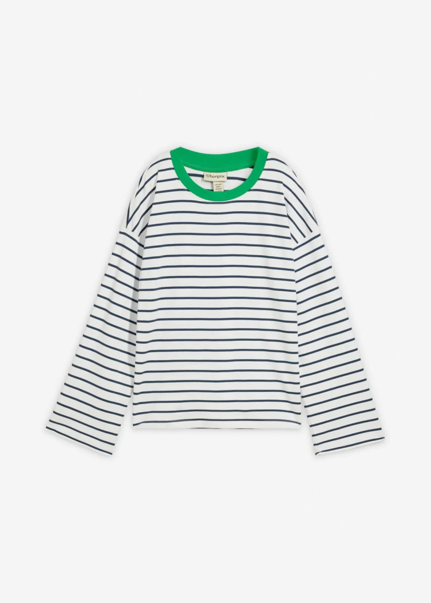 Mujer bonprix bonprix Camiseta oversize de manga larga de algodón orgánico puro