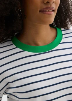 Mujer bonprix bonprix Camiseta oversize de manga larga de algodón orgánico puro