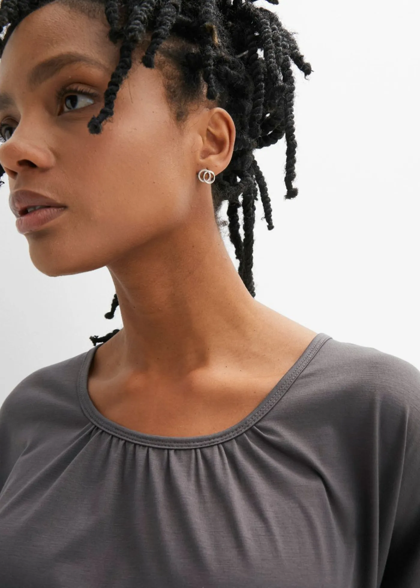 Mujer bonprix bonprix Camiseta oversize de mezcla de viscosa