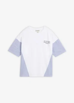 Mujer bonprix bonprix Camiseta oversize de mezcla de algodón