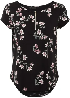 Mujer bonprix bonprix Camiseta oversize de mezcla de algodón