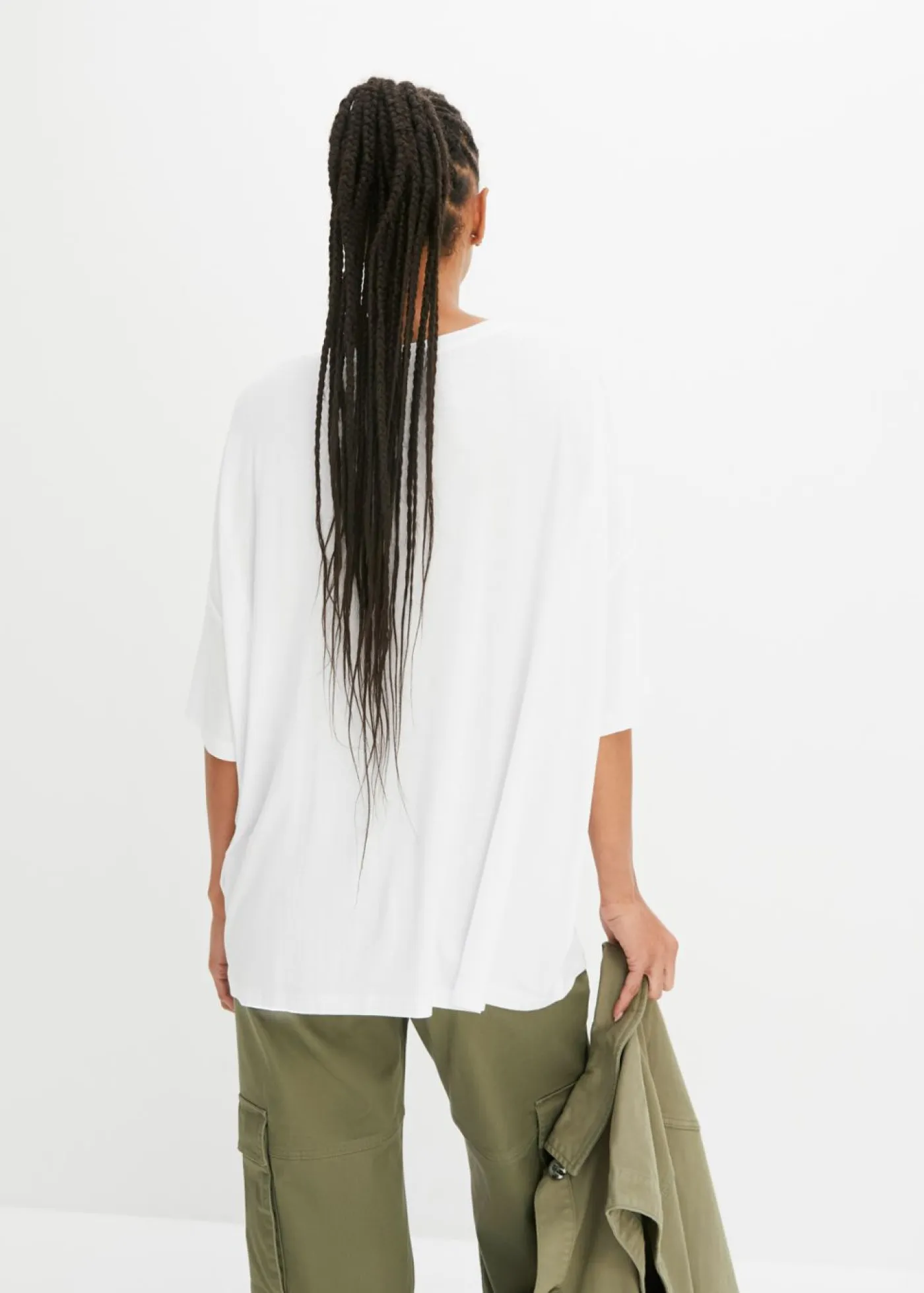 Mujer bonprix bonprix Camiseta oversize de viscosa fluida