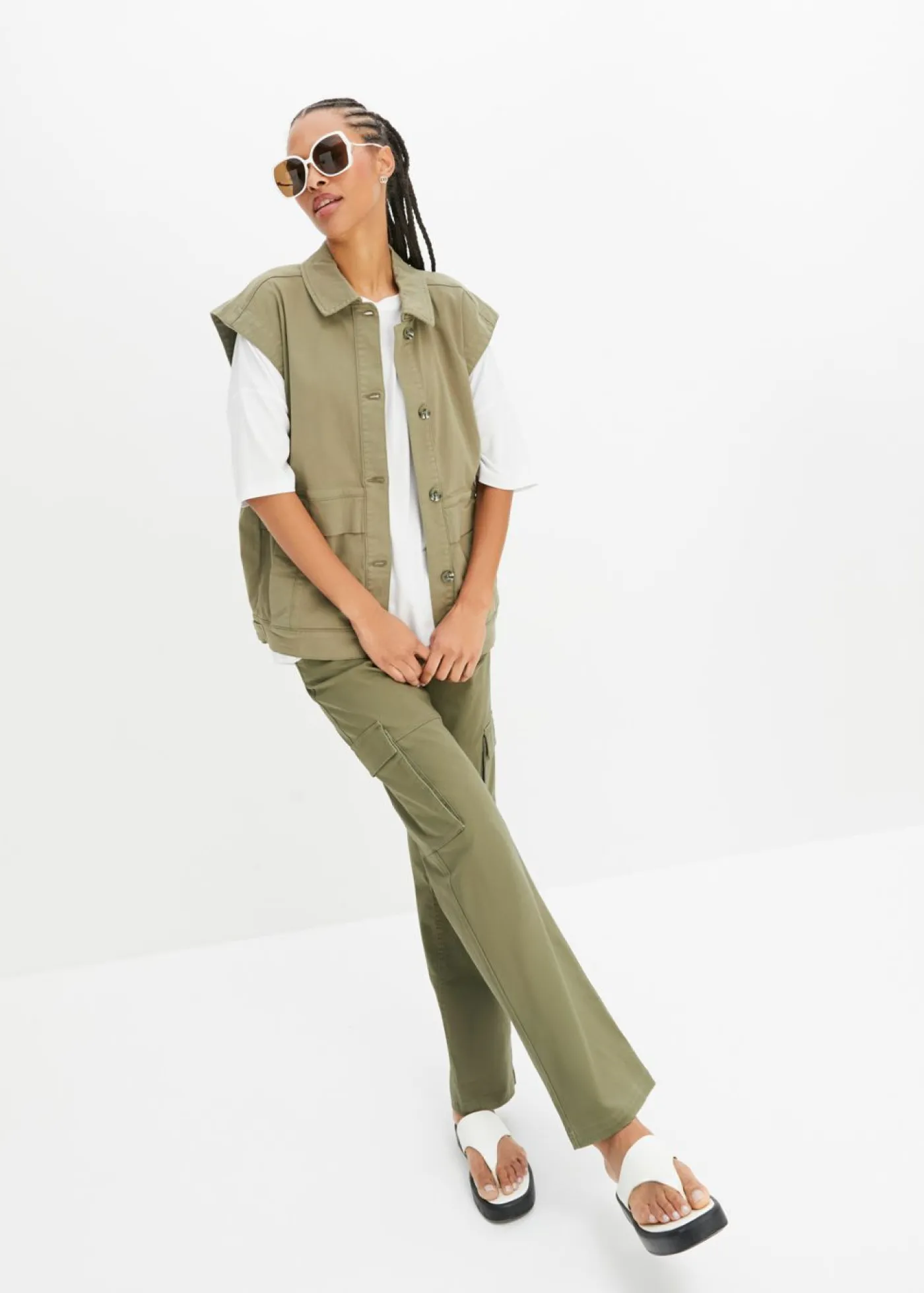 Mujer bonprix bonprix Camiseta oversize de viscosa fluida