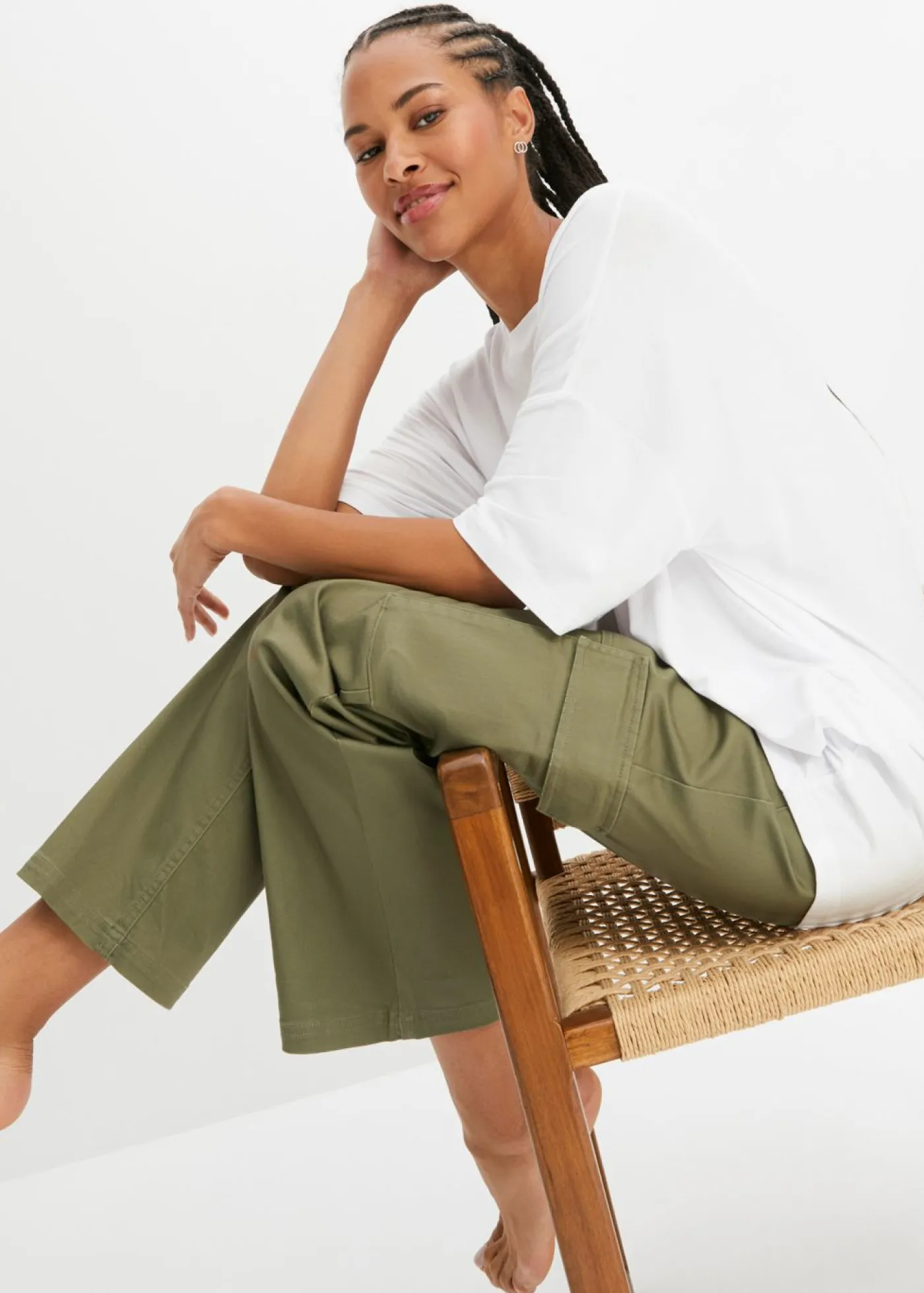 Mujer bonprix bonprix Camiseta oversize de viscosa fluida