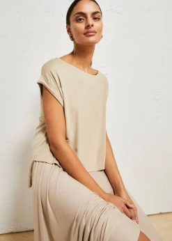 Mujer bonprix bonprix Camiseta oversize de viscosa fluida