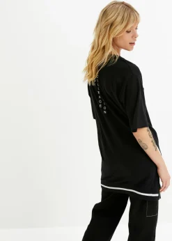 Mujer bonprix bonprix Camiseta oversize en mezcla de viscosa suave