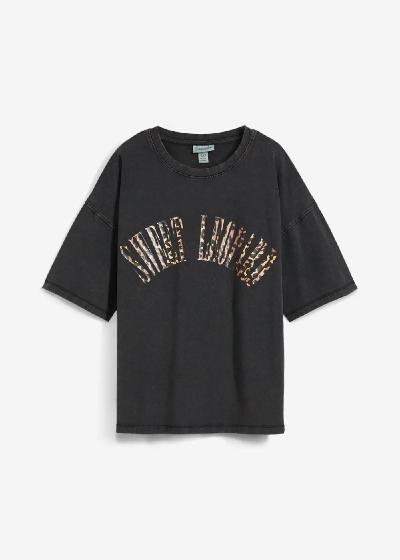 Mujer bonprix bonprix Camiseta oversize en suave mezcla de algodón