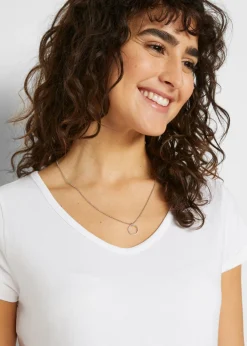 Mujer bonprix bonprix Camiseta premamá básica de algodón orgánico (2 unidades)