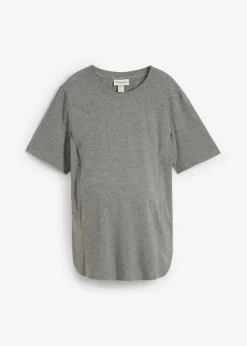 Mujer bonprix bonprix Camiseta premamá de algodón orgánico con una discreta función de lactancia
