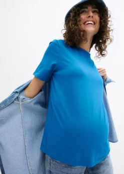 Mujer bonprix bonprix Camiseta premamá de algodón orgánico (2 unidades)