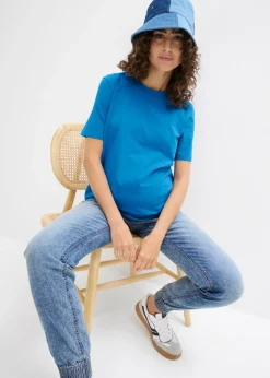 Mujer bonprix bonprix Camiseta premamá de algodón orgánico (2 unidades)