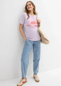 Mujer bonprix bonprix Camiseta premamá y de lactancia 2 en 1 de algodón orgánico