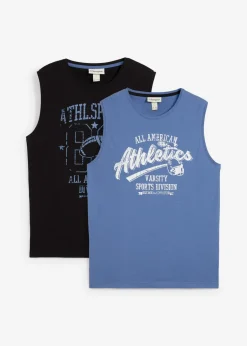 Hombre bonprix bonprix Camiseta sin mangas (2 unidades) de algodón puro