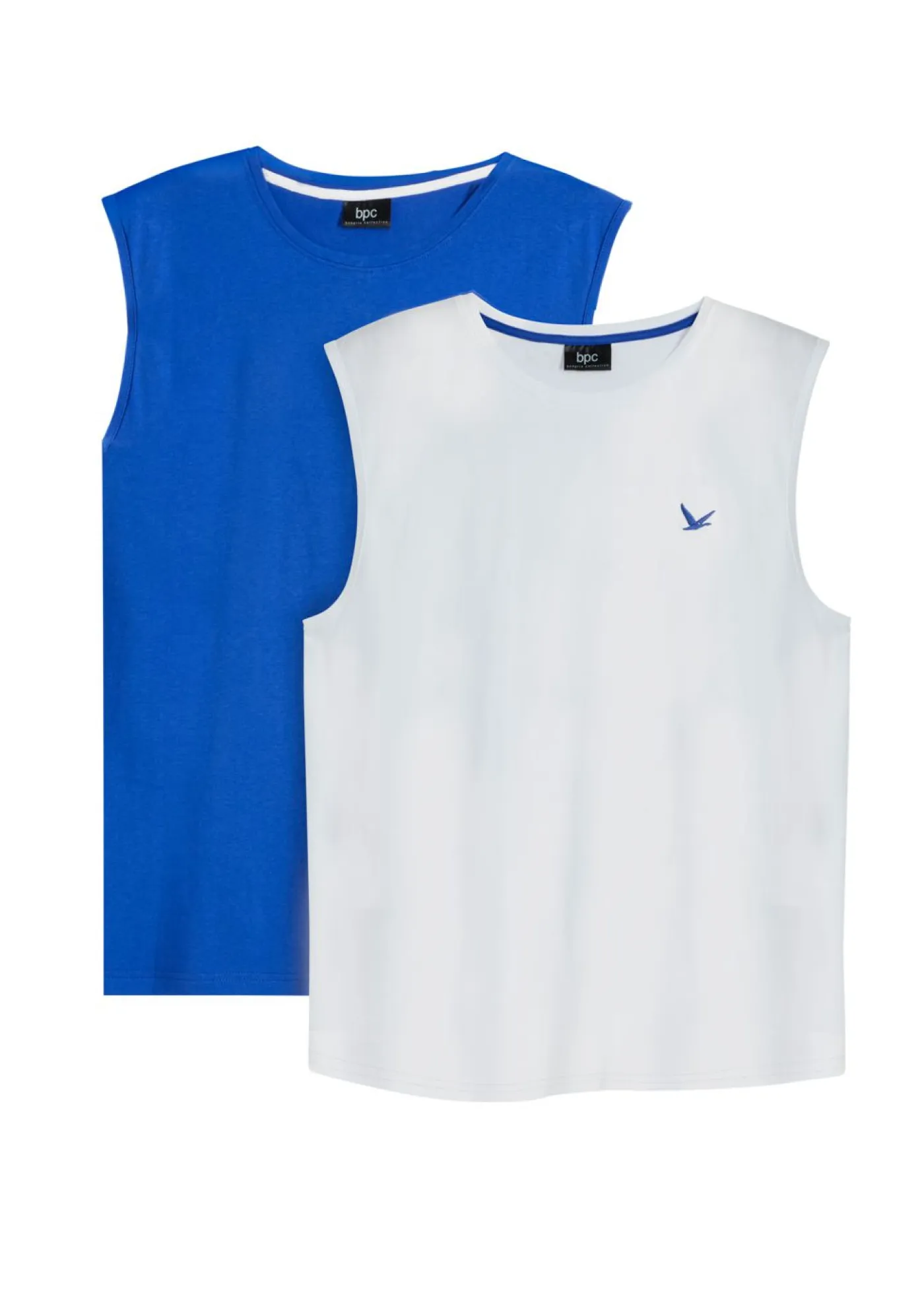 Hombre bonprix bonprix Camiseta sin mangas (2 unidades) de algodón orgánico puro