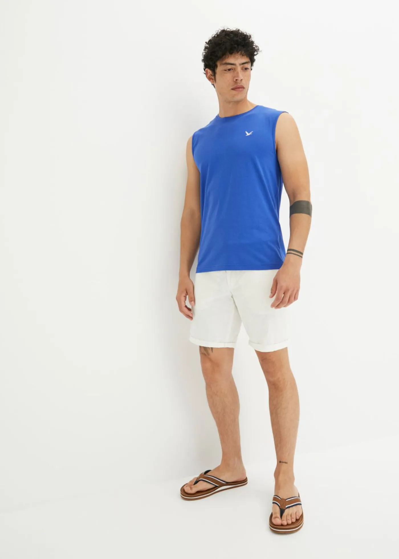 Hombre bonprix bonprix Camiseta sin mangas (2 unidades) de algodón orgánico puro