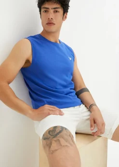 Hombre bonprix bonprix Camiseta sin mangas (2 unidades) de algodón orgánico puro