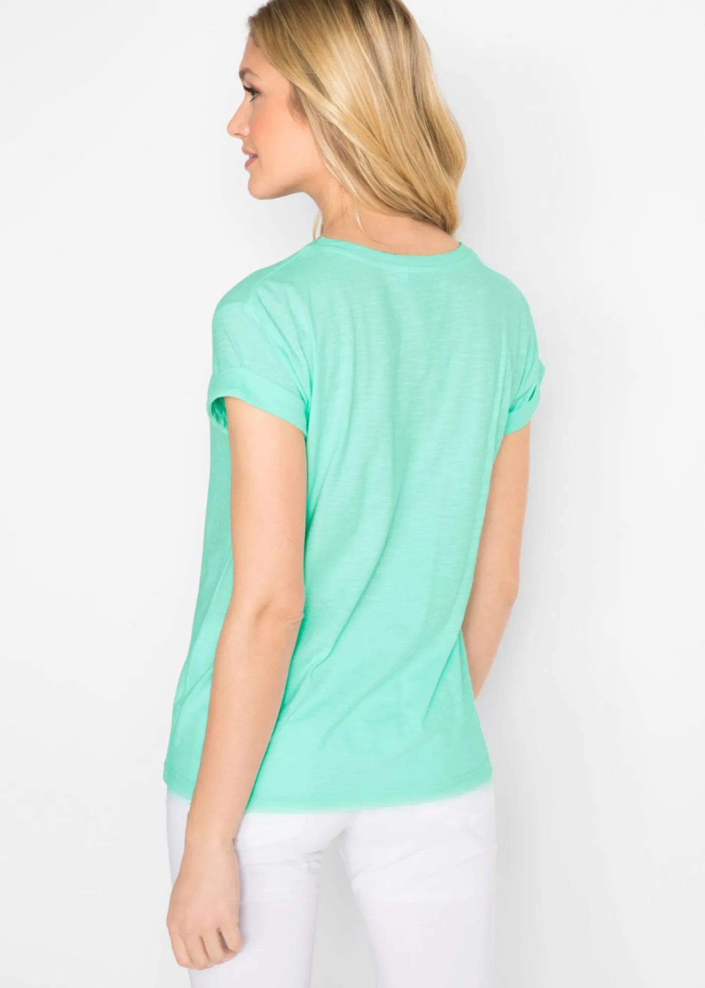 bonprix bonprix Básicos|Camisetas>Camiseta tipo boxy menta